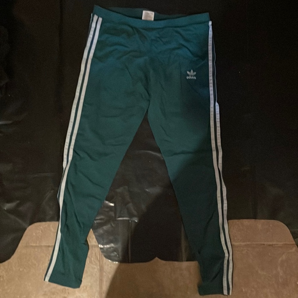 Green Adidas leggings